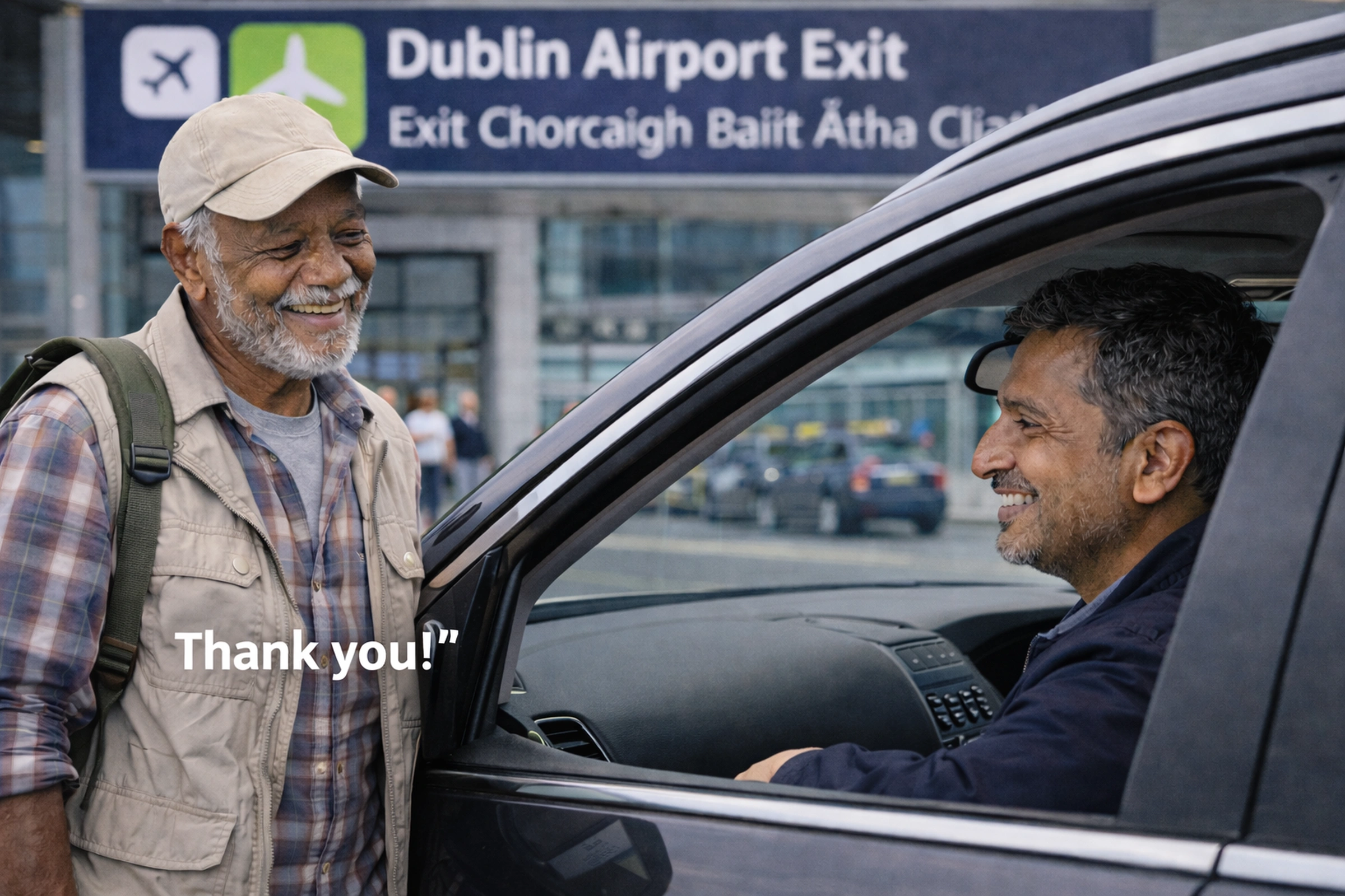 Travelers getting ready to depart